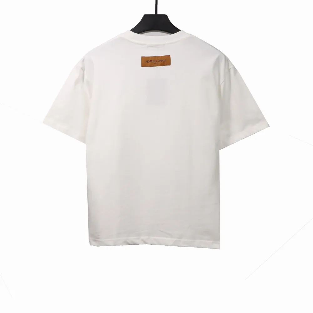 Louis Vuitton bowling print T-Shirts white