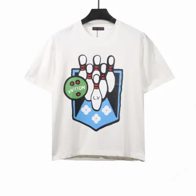 Louis Vuitton bowling print T-Shirts white 01