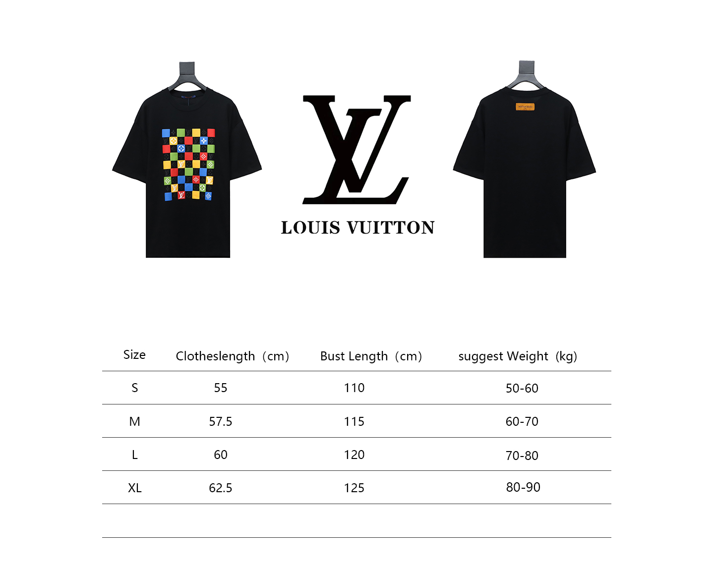Louis Vuitton checkerboard color T-Shirts 1