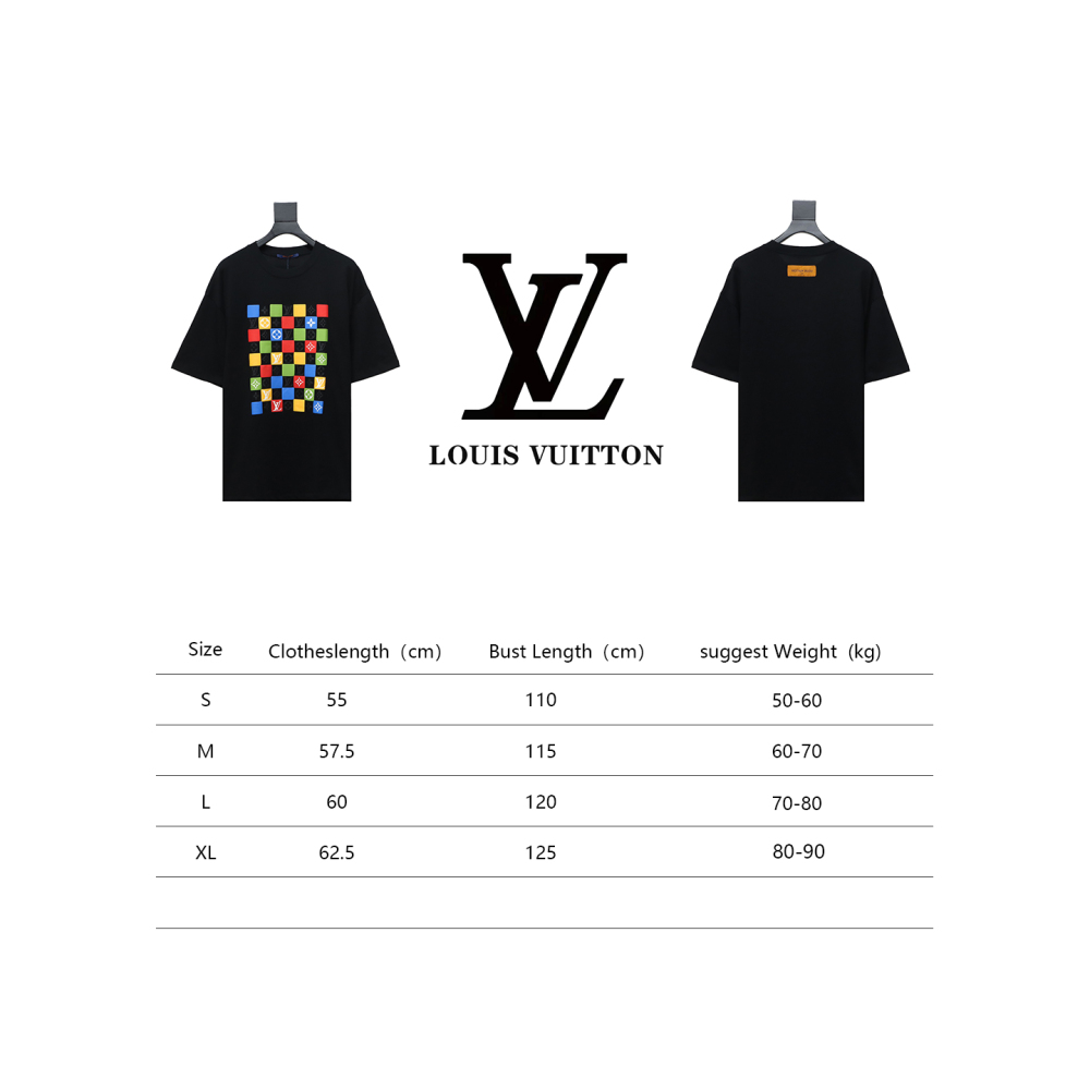 Louis Vuitton checkerboard color T-Shirts 1