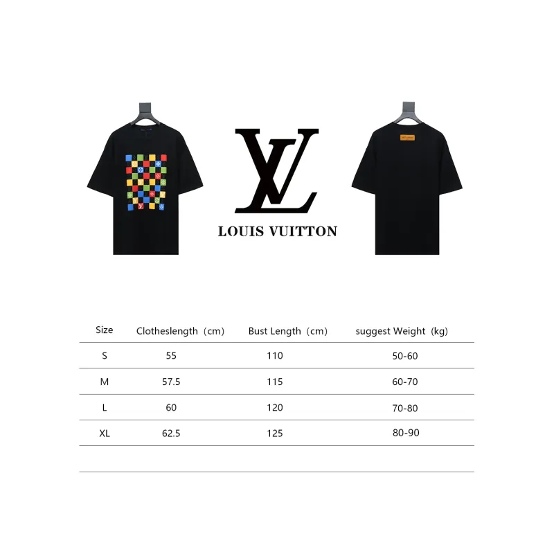 Louis Vuitton checkerboard color T-Shirts 1