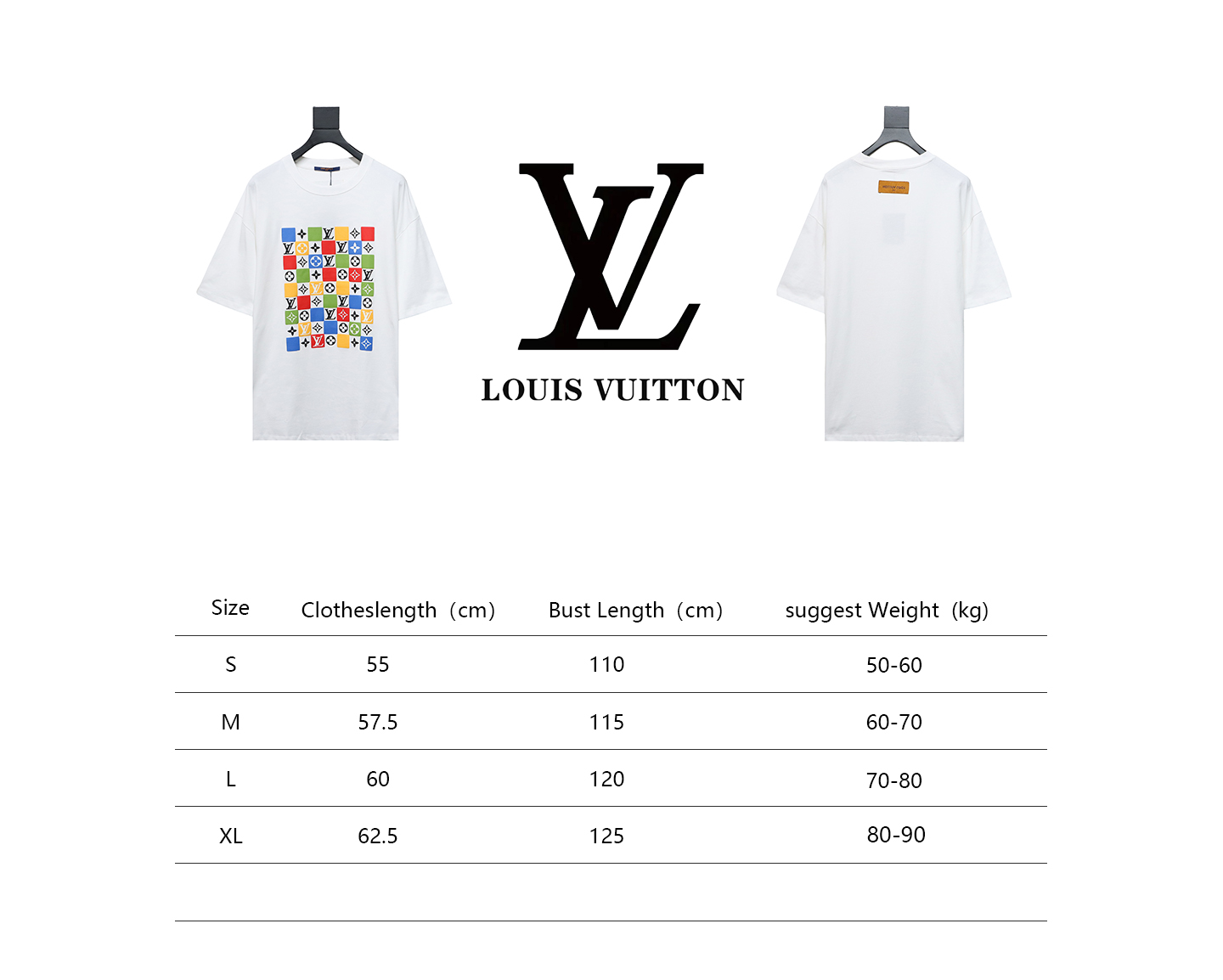 Louis Vuitton checkerboard color T-Shirts 2