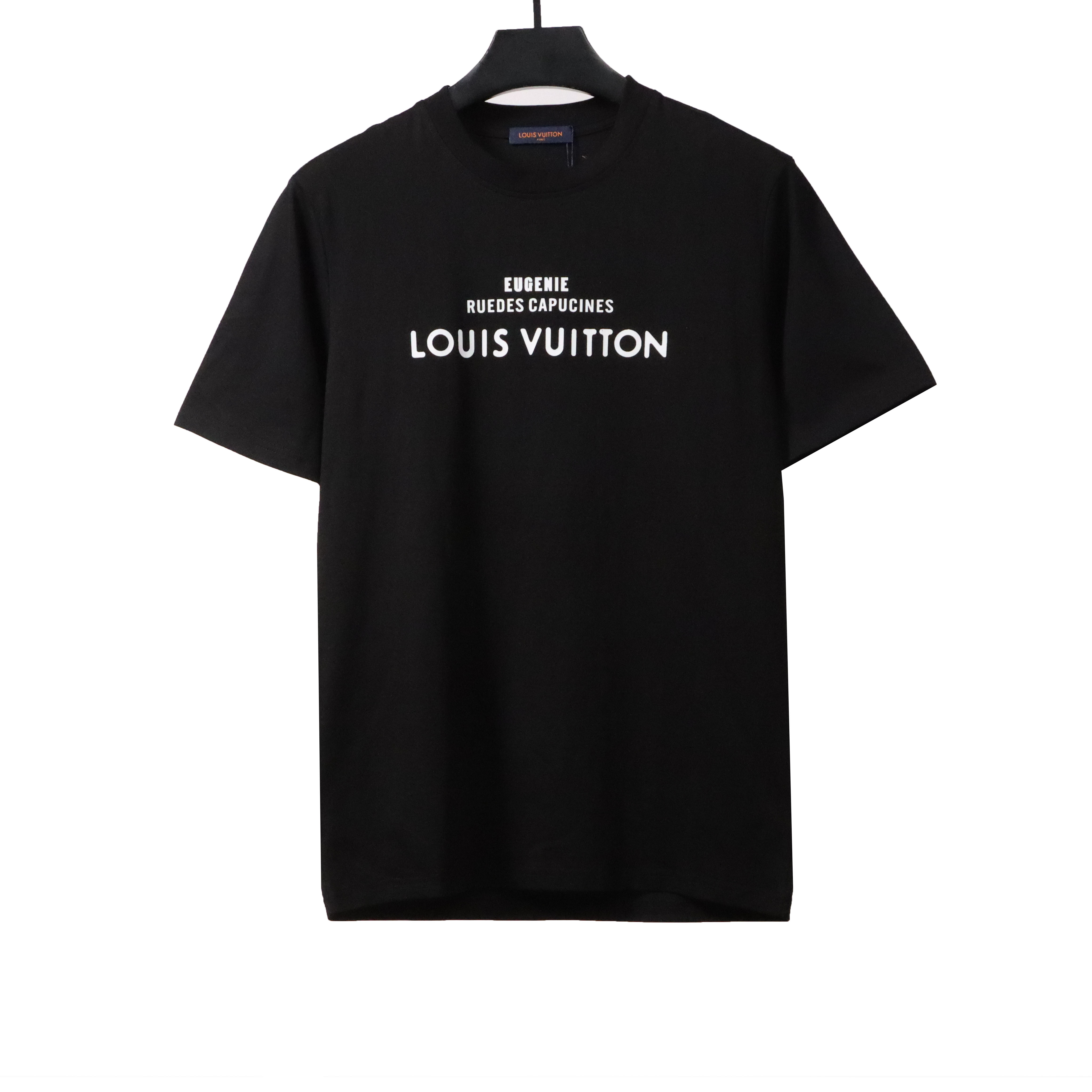 Louis Vuitton co-branded Tyler thecr ​​eator print T-Shirts black