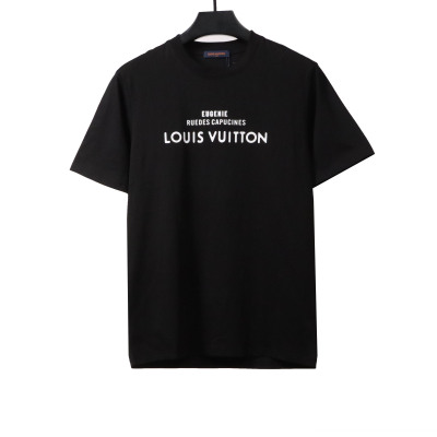  Louis Vuitton co-branded Tyler thecr ​​eator print T-Shirts black 01