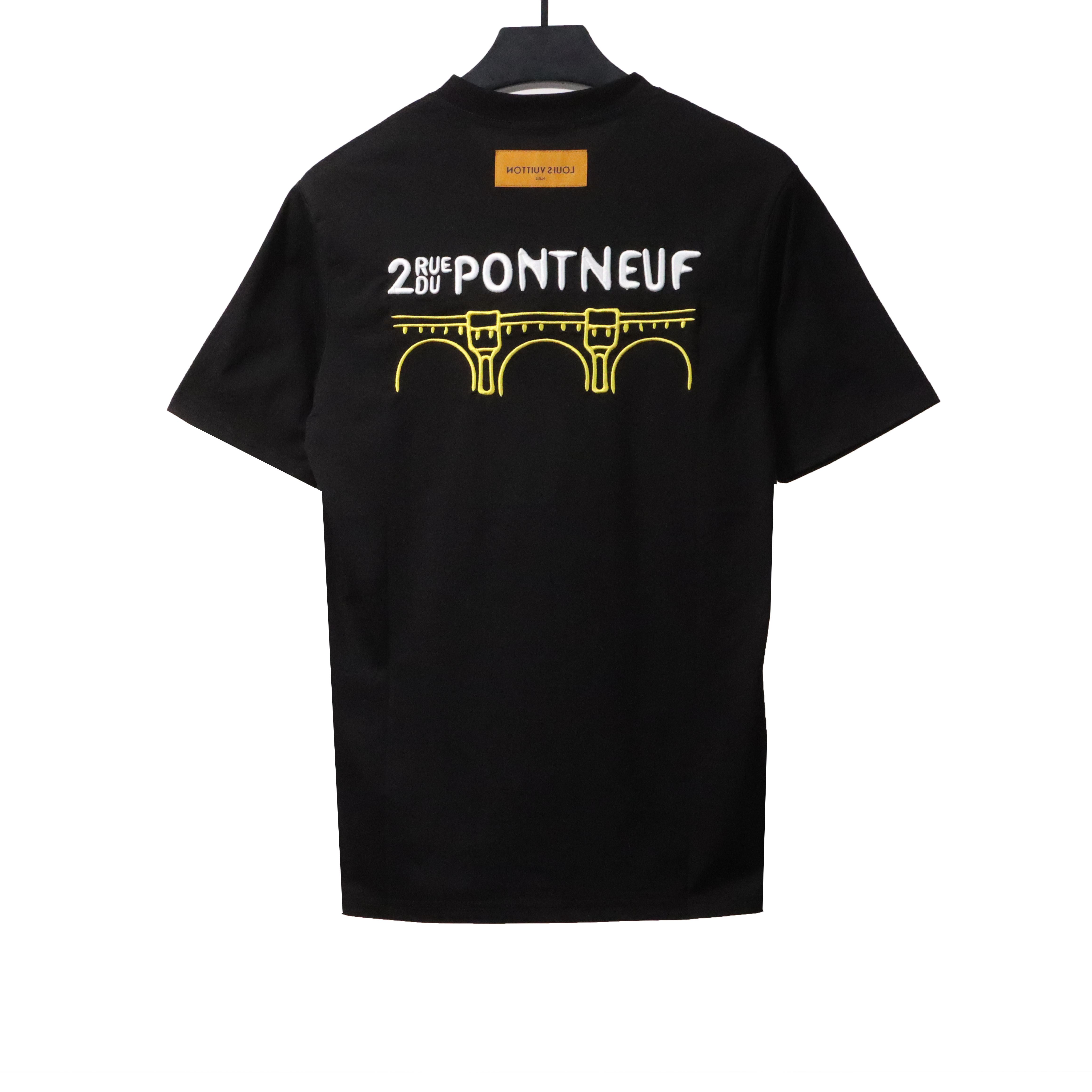 Louis Vuitton co-branded Tyler thecr ​​eator print T-Shirts black