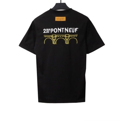 Louis Vuitton co-branded Tyler thecr ​​eator print T-Shirts black 02