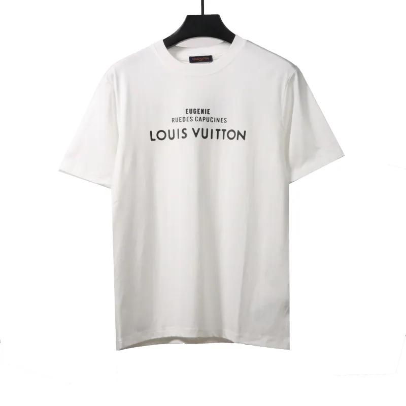 Louis Vuitton co-branded Tyler thecr ​​eator print T-Shirts white