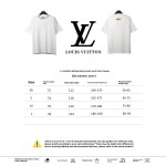  Louis Vuitton collar letter print round neck T-Shirts white