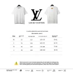  Louis Vuitton collar letter print round neck T-Shirts white