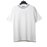  Louis Vuitton collar letter print round neck T-Shirts white