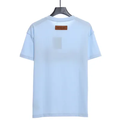 Louis Vuitton colorful print T-Shirts blue 02