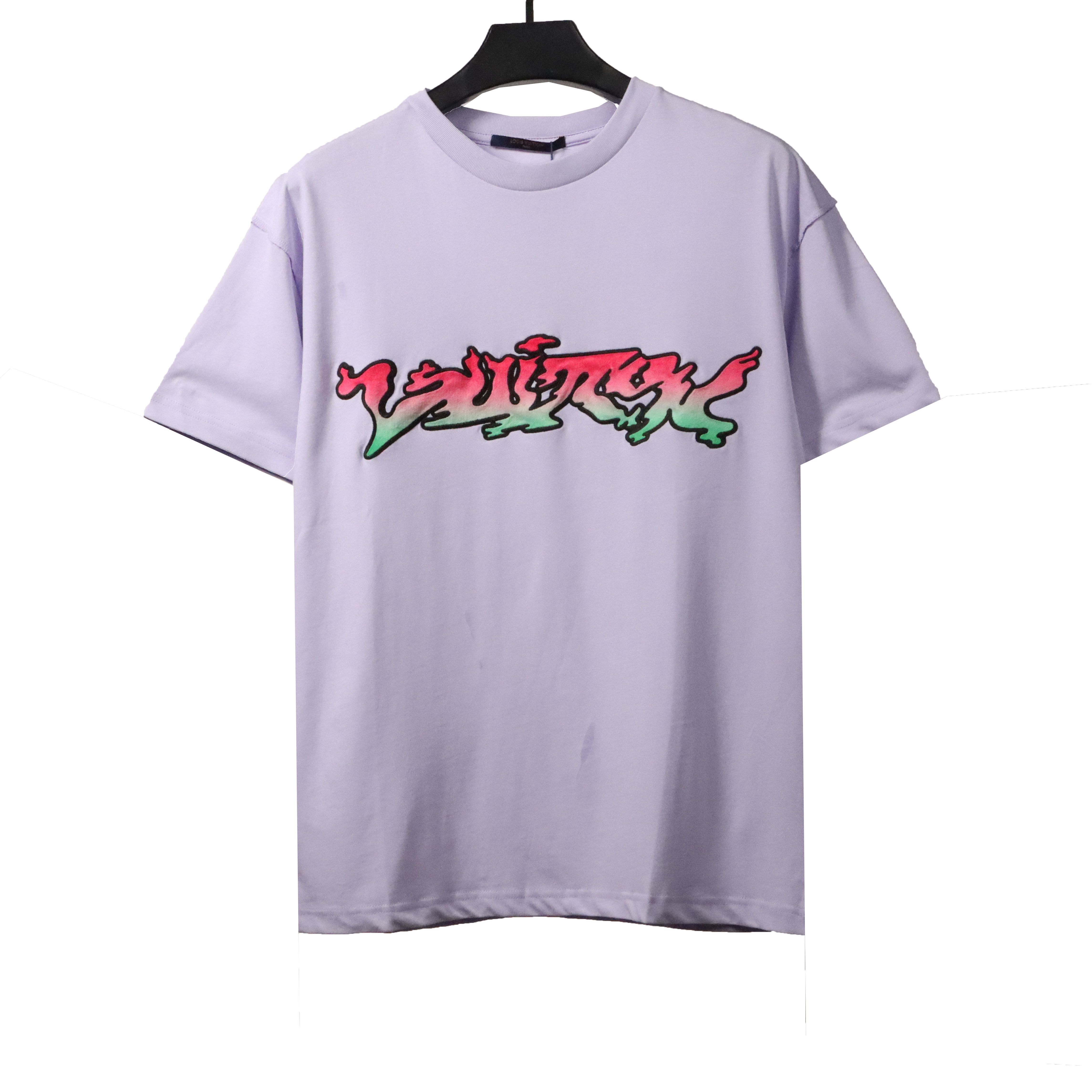 Louis Vuitton colorful print T-Shirts purple