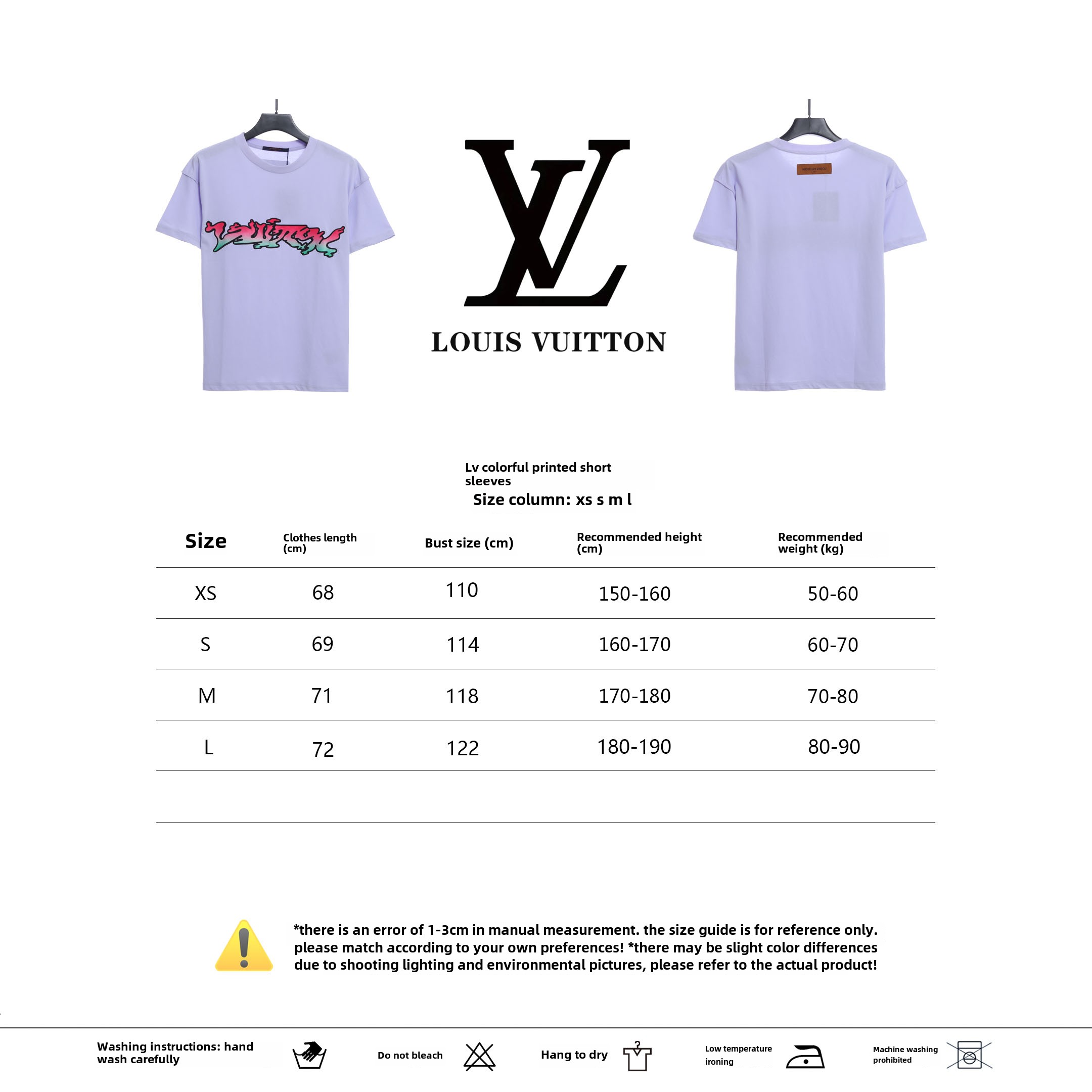 Louis Vuitton colorful print T-Shirts purple