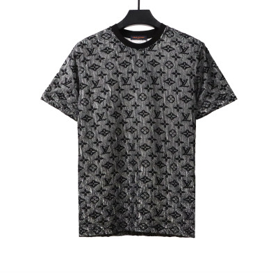  Louis Vuitton double-layer mesh jacquard monogram T-Shirts 01