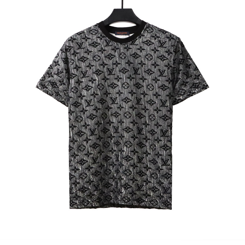  Louis Vuitton double-layer mesh jacquard monogram T-Shirts