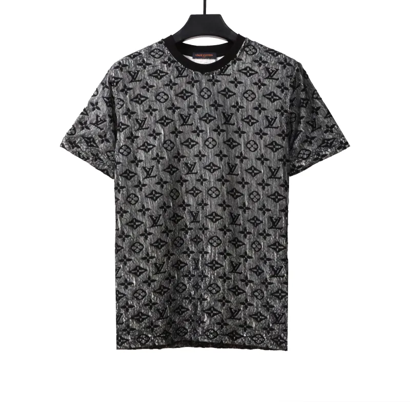  Louis Vuitton double-layer mesh jacquard monogram T-Shirts