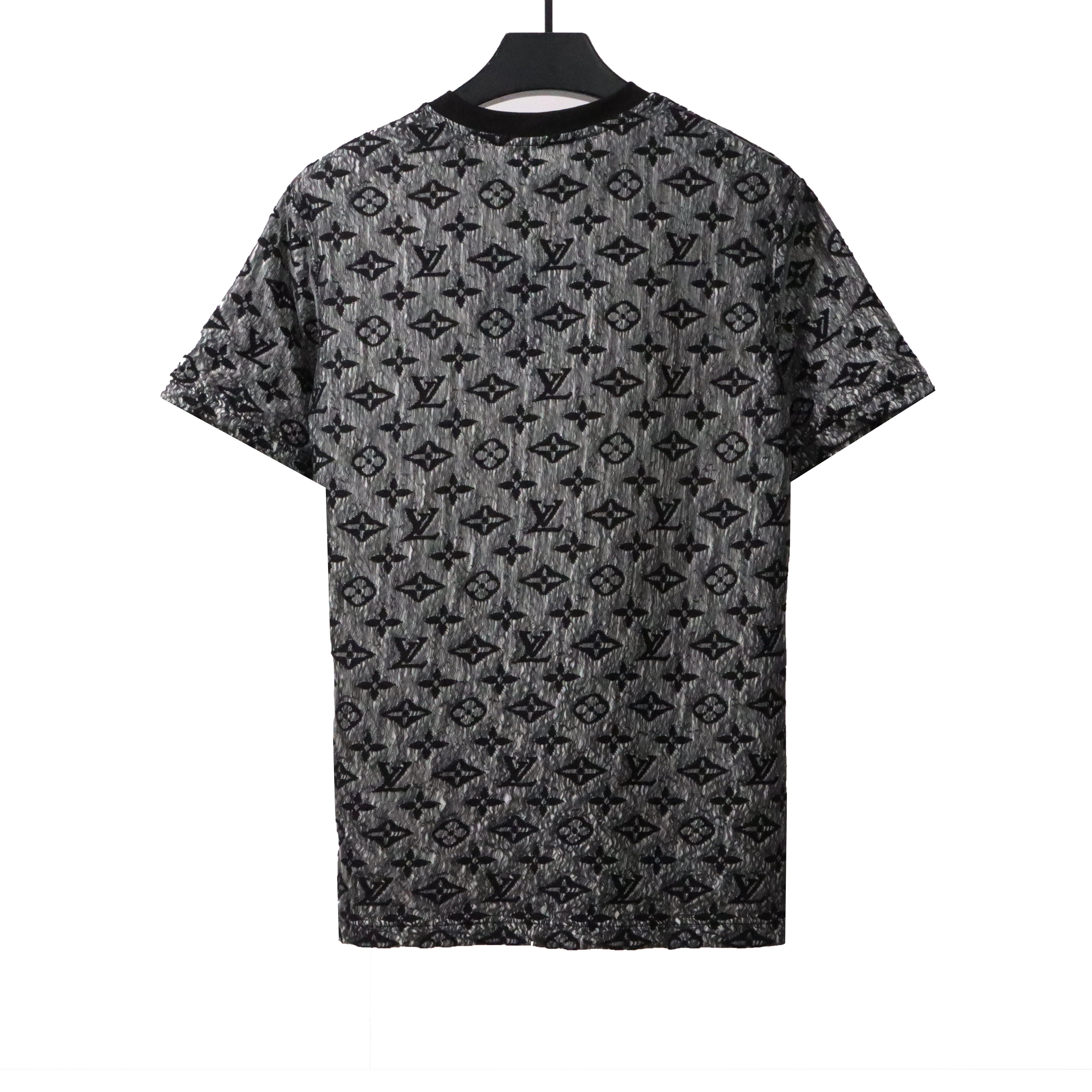 Louis Vuitton double-layer mesh jacquard monogram T-Shirts