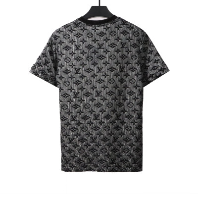 Louis Vuitton double-layer mesh jacquard monogram T-Shirts 02