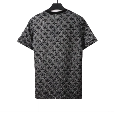 Louis Vuitton double-layer mesh jacquard monogram T-Shirts 02
