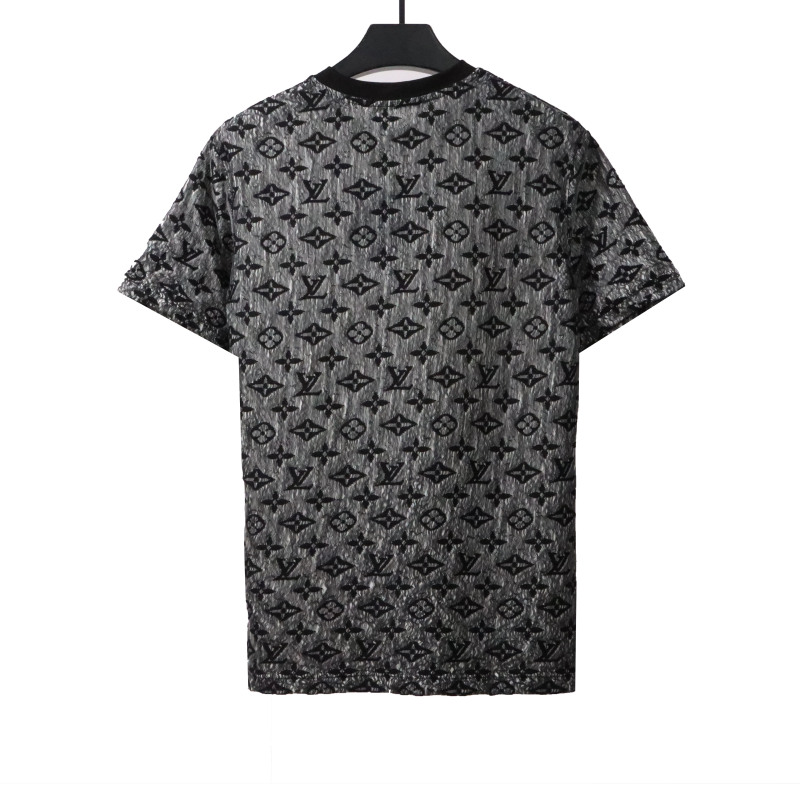  Louis Vuitton double-layer mesh jacquard monogram T-Shirts