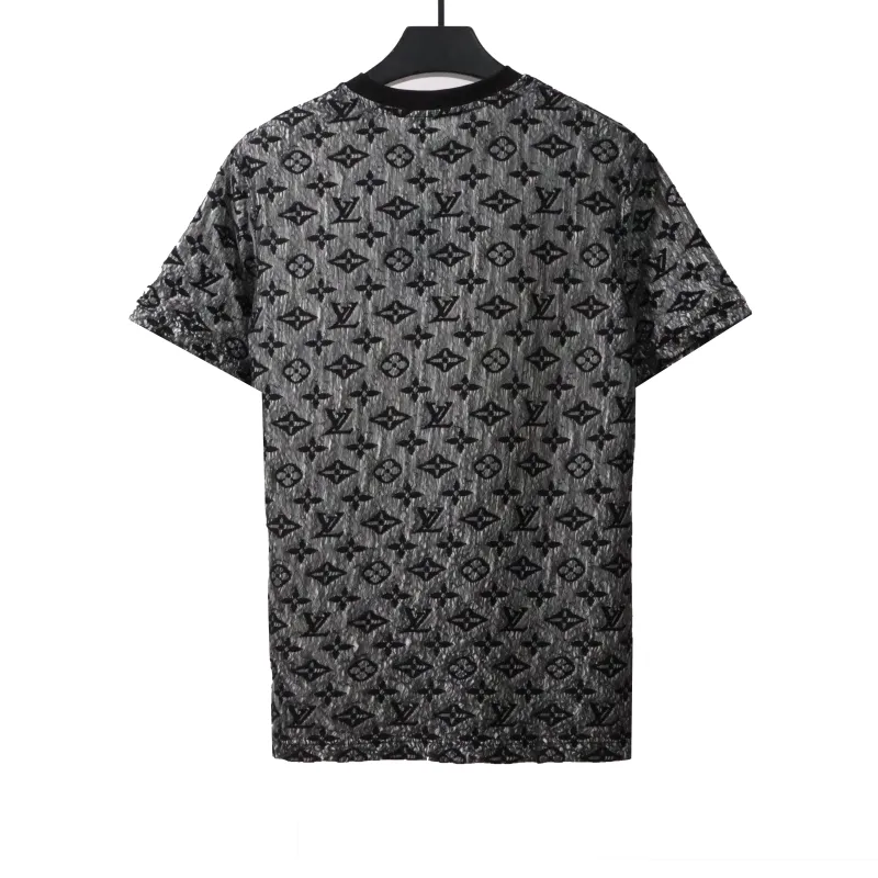  Louis Vuitton double-layer mesh jacquard monogram T-Shirts