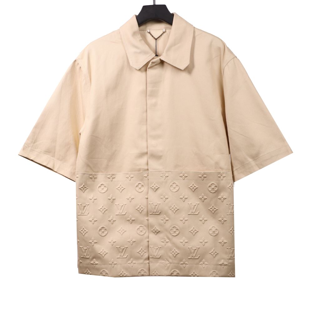 Louis Vuitton embossed denim T-Shirts beige