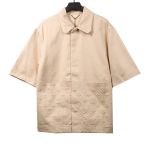 Louis Vuitton embossed denim T-Shirts beige