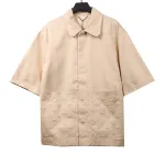 Louis Vuitton embossed denim T-Shirts beige