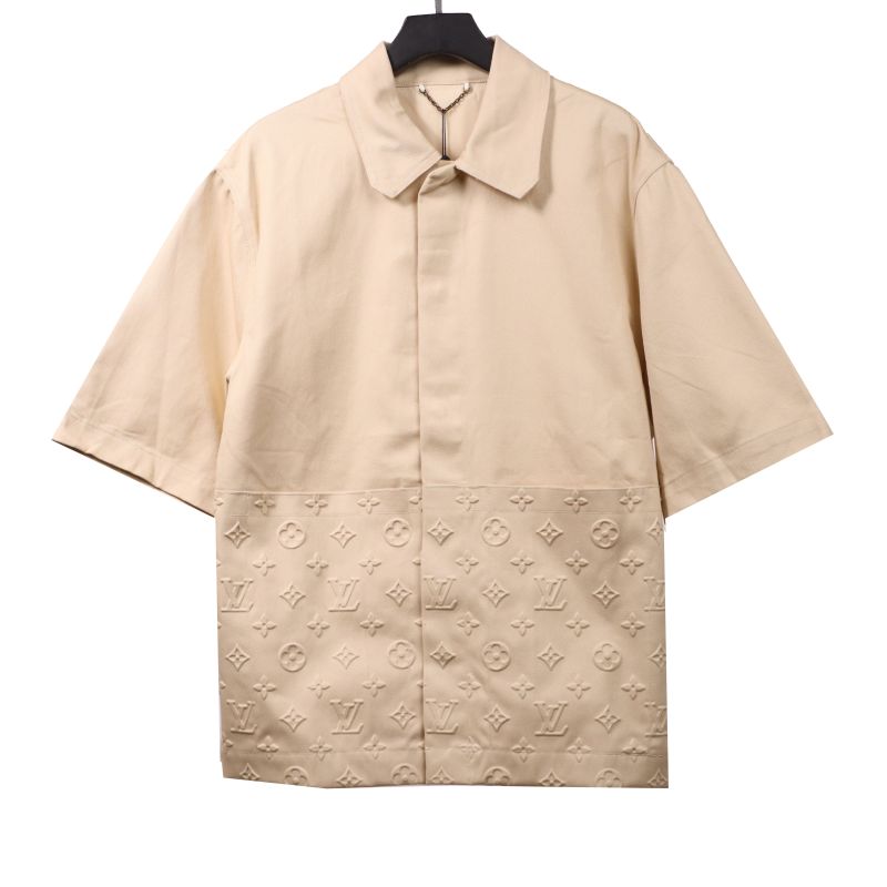 Louis Vuitton embossed denim T-Shirts beige