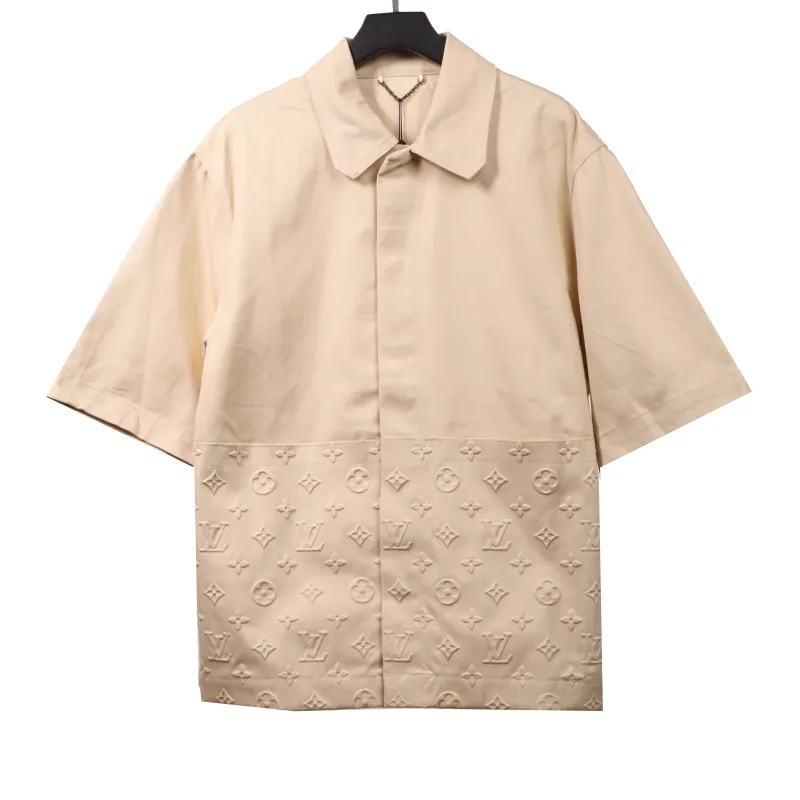 Louis Vuitton embossed denim T-Shirts beige