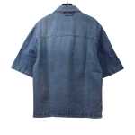  Louis Vuitton embossed denim T-Shirts blue