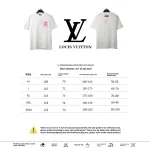  Louis Vuitton embossed fake pocket letter T-Shirts white