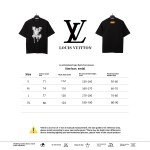  Louis Vuitton embroidered LOGO fluid T-Shirts