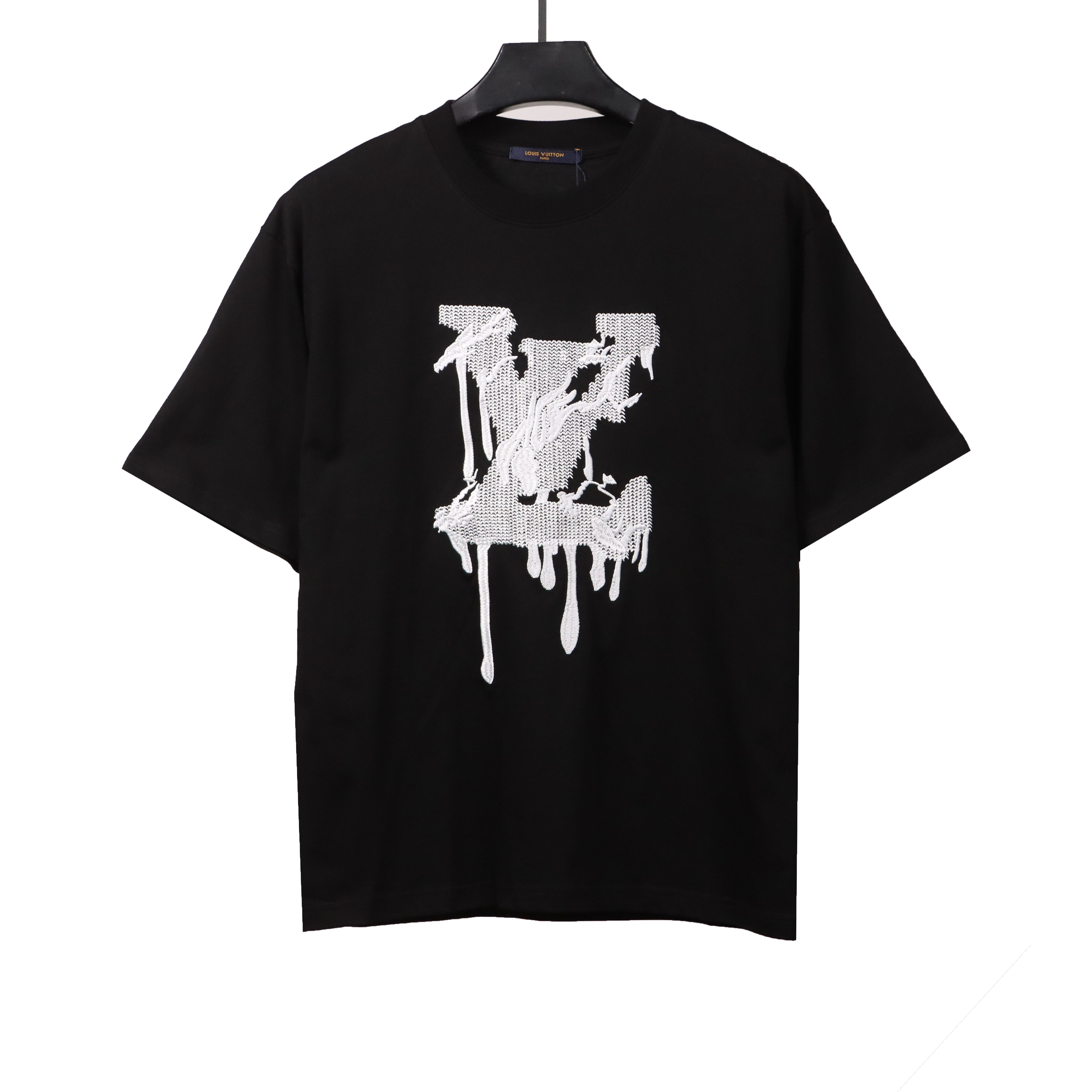 Louis Vuitton embroidered LOGO fluid T-Shirts