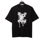  Louis Vuitton embroidered LOGO fluid T-Shirts