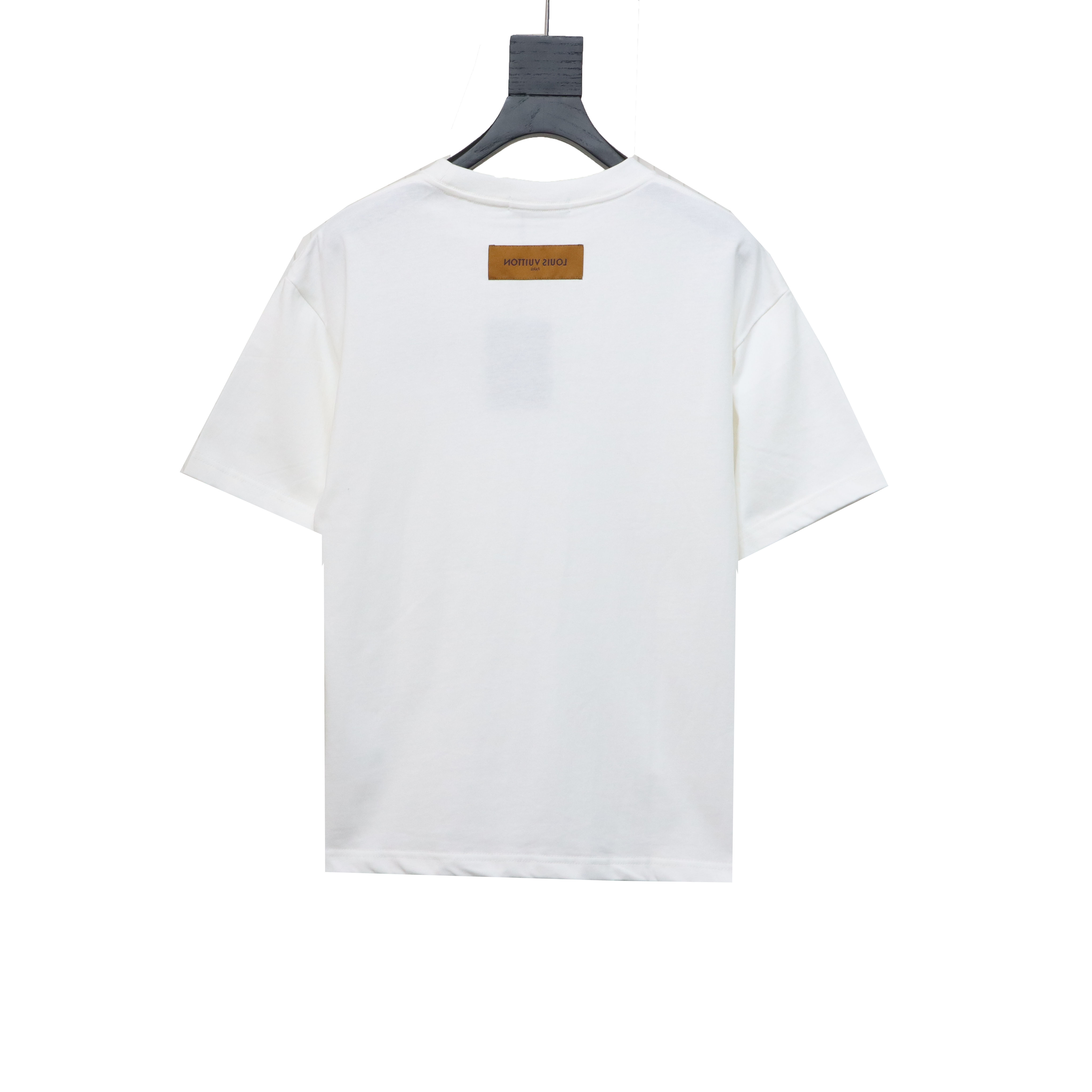 Louis Vuitton embroidered small flower double row T-Shirts white