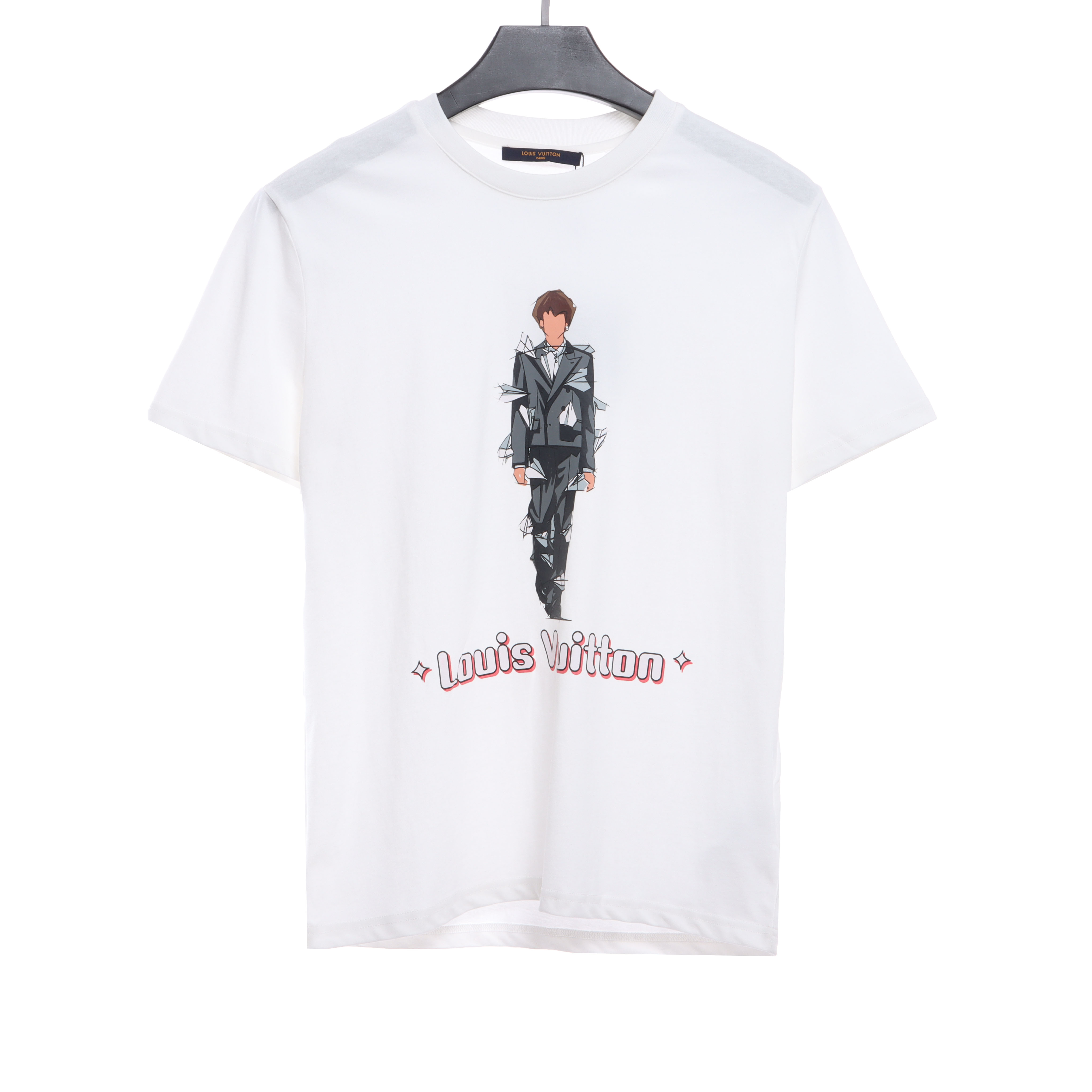 Louis Vuitton figure catwalk print T-Shirts white