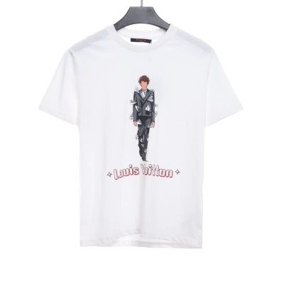 Louis Vuitton figure catwalk print T-Shirts white 01