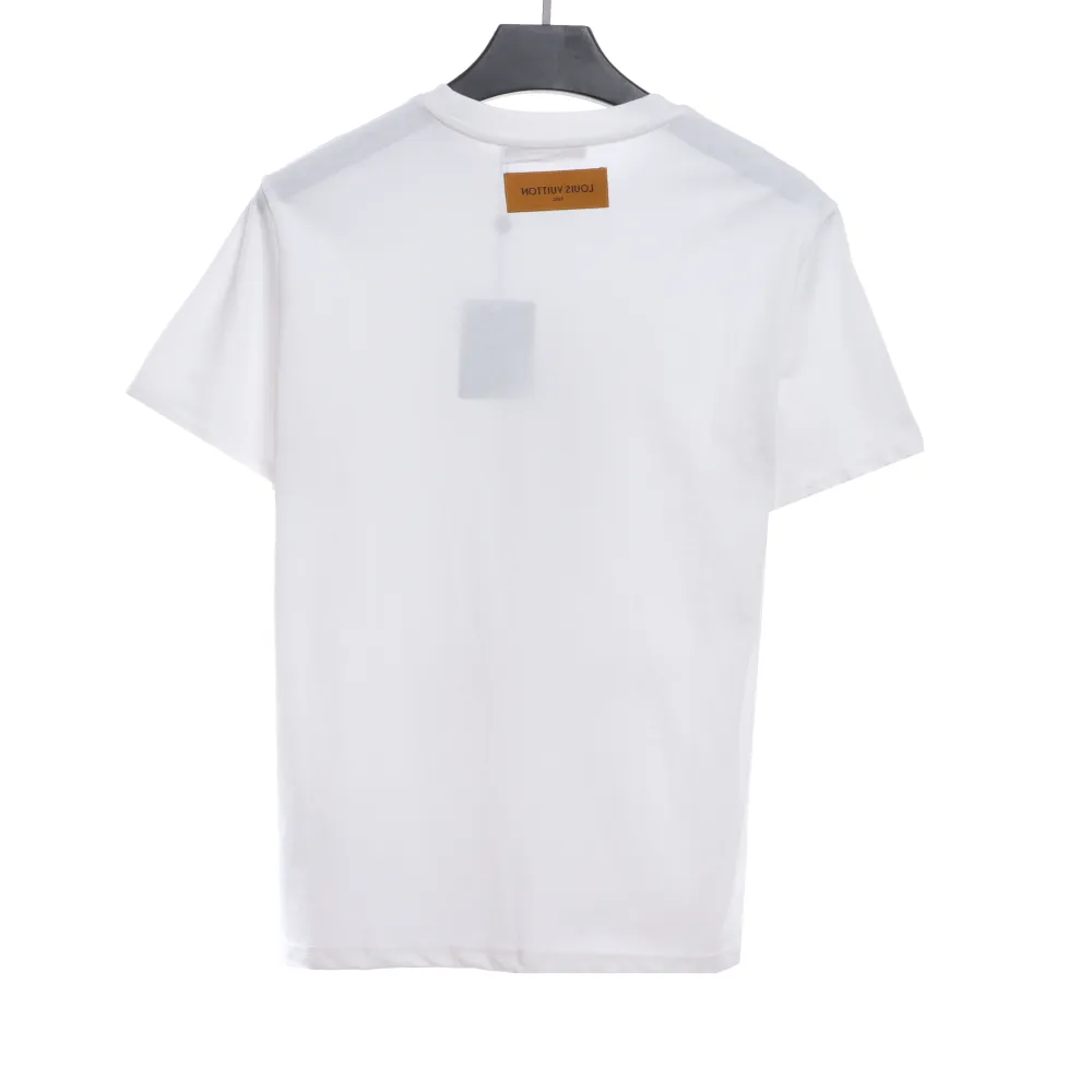  Louis Vuitton figure catwalk print T-Shirts white