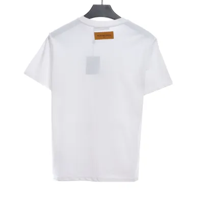  Louis Vuitton figure catwalk print T-Shirts white 02
