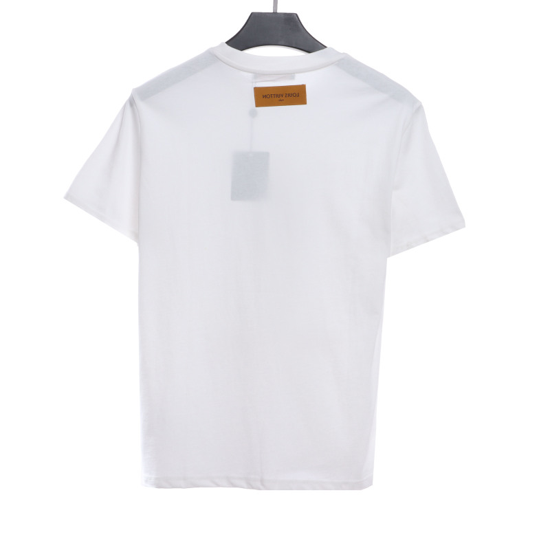  Louis Vuitton figure catwalk print T-Shirts white