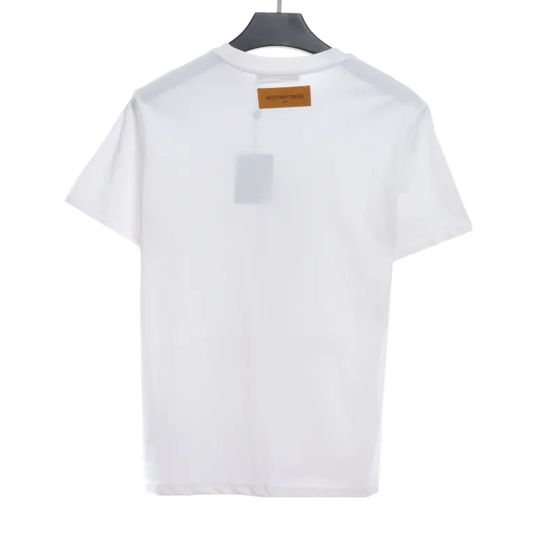 Louis Vuitton figure catwalk print T-Shirts white