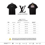 Louis Vuitton floral embroidery T-Shirts black