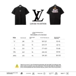 Louis Vuitton floral embroidery T-Shirts black