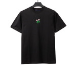 Louis Vuitton floral embroidery T-Shirts black
