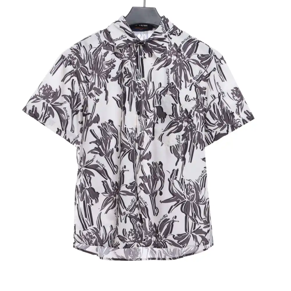 Louis Vuitton floral rayon cut flower T-Shirts