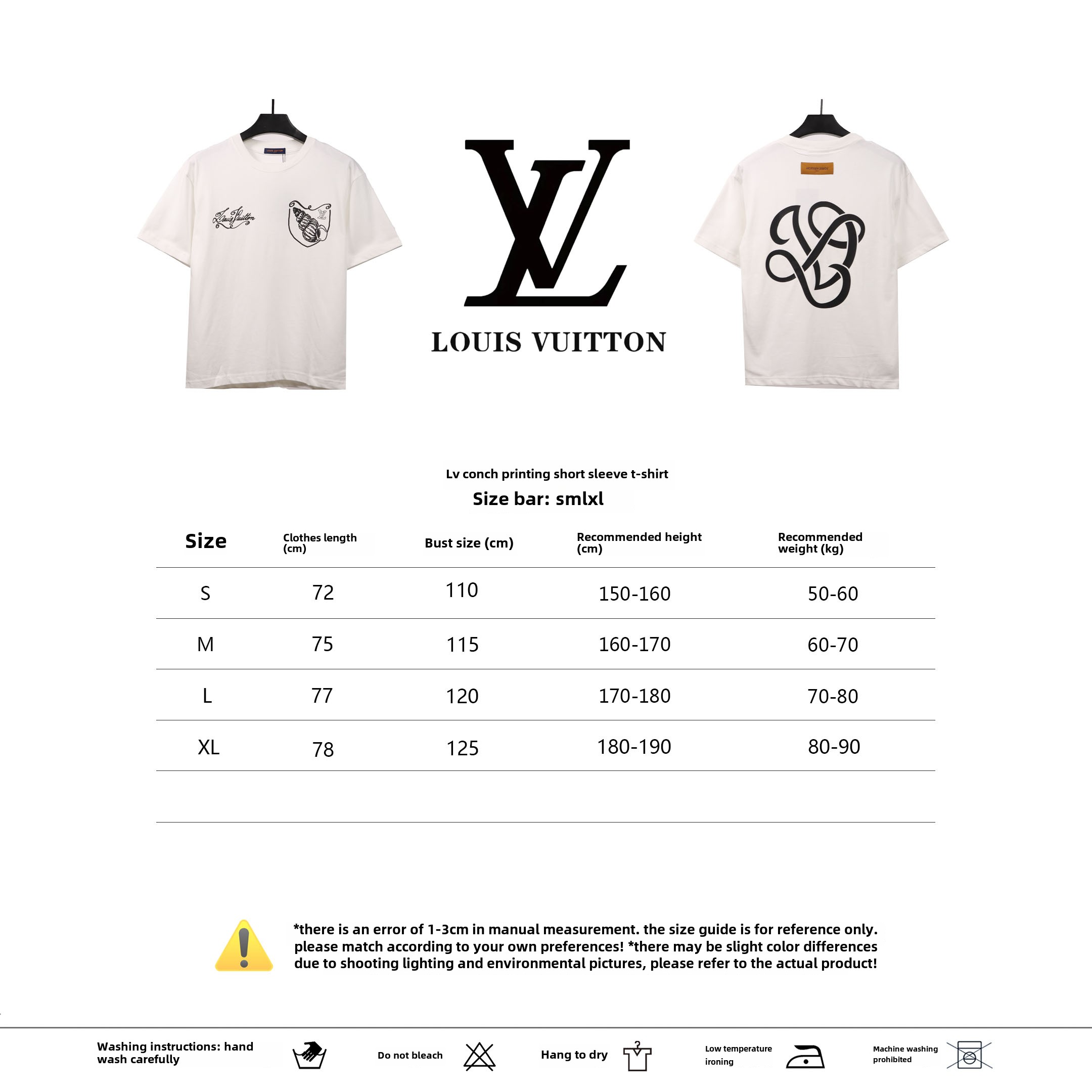  Louis Vuitton Flower embroidered T-Shirts