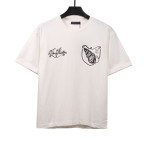  Louis Vuitton Flower embroidered T-Shirts