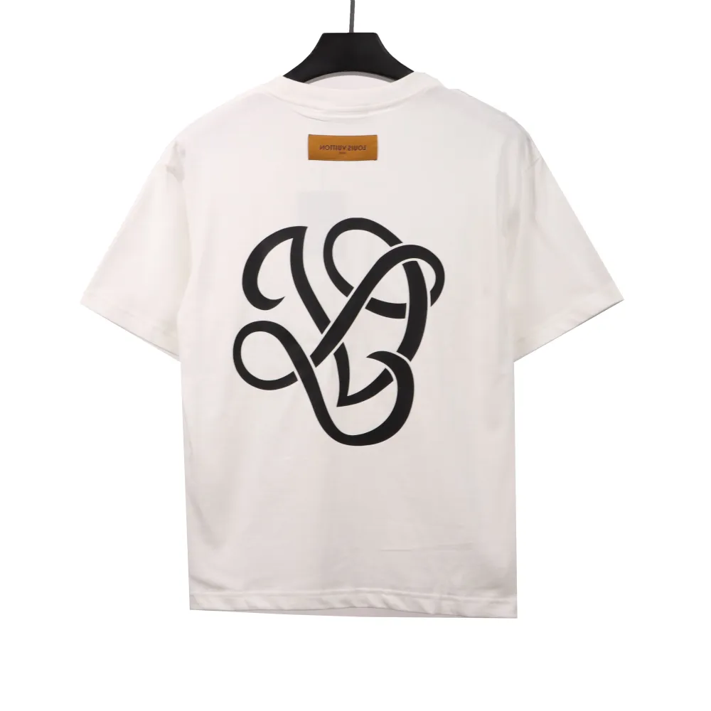  Louis Vuitton Flower embroidered T-Shirts