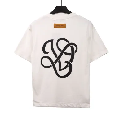  Louis Vuitton Flower embroidered T-Shirts 02